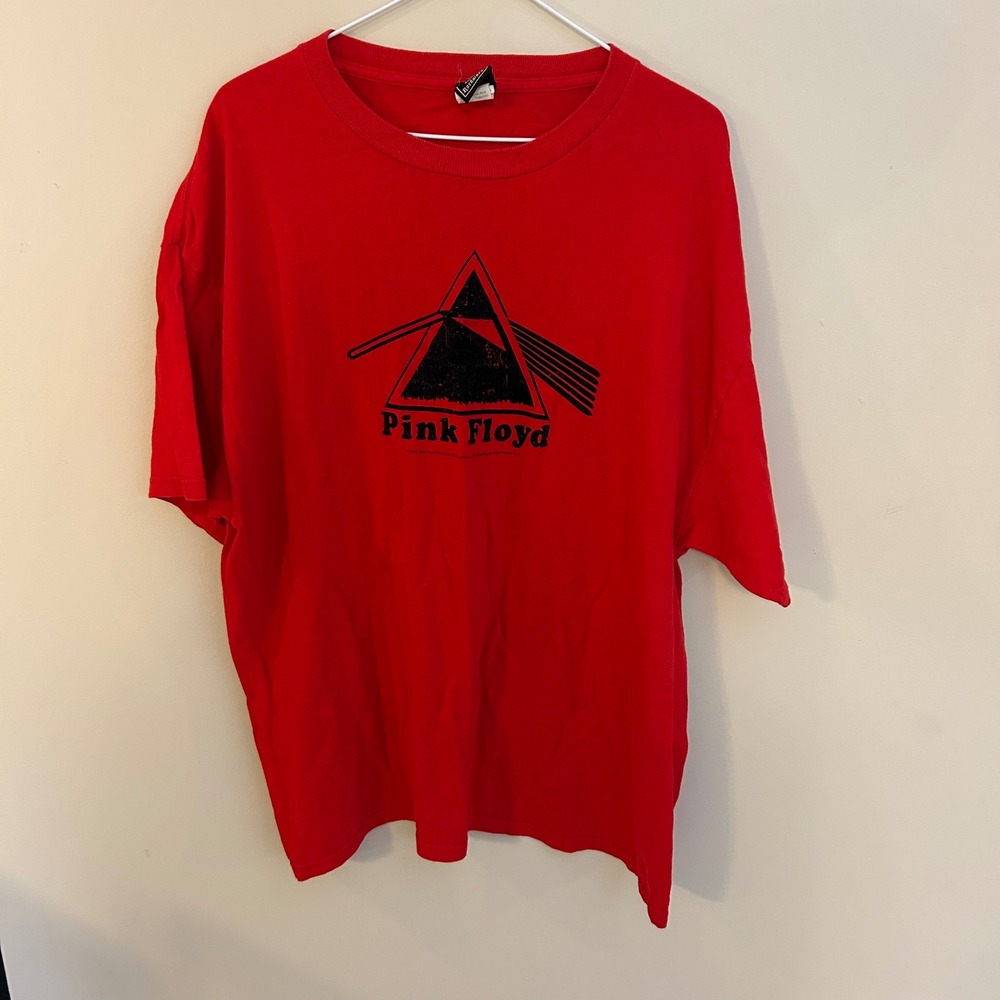 Vintage Pink Floyd T‎ Shirt Anthill Trading Rockware Adult XL Band Tee Red